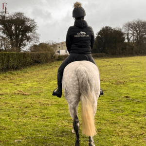 Padded jacket on horse