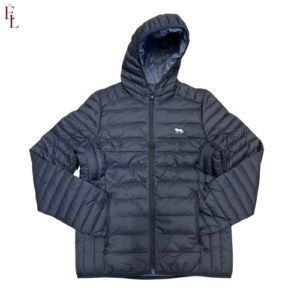 Black padded jacket - front