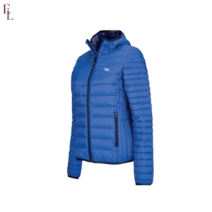 Hooded royal blue jacket