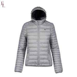Hooded silver jacket
